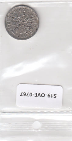 S19-OVE-0767 UK 6 pence 1962  KM903 VF