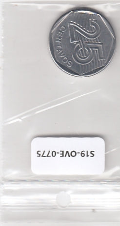 S19-OVE-0775 Brazil 25 Centavos 1995  KM634 XF/UNC