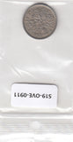 S19-OVE-0911 UK 6 Pence 1955   KM903 VF