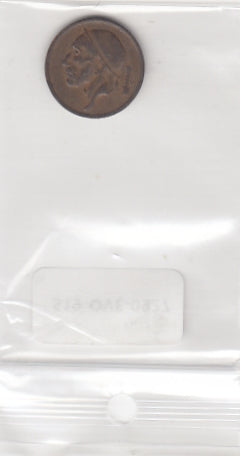 S19-OVE-0927 Belgium 20 centimes 1954  KM147.1 VF Vlaams