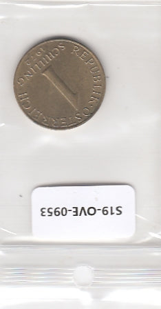 S19-OVE-0953 Austria 1 Schilling 1972  KM2886 VF+