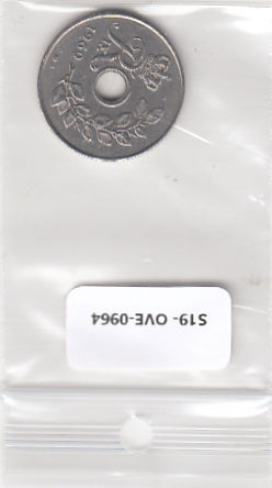 S19-OVE-0964 Denmark 25 Ore 1969  KM855 VF