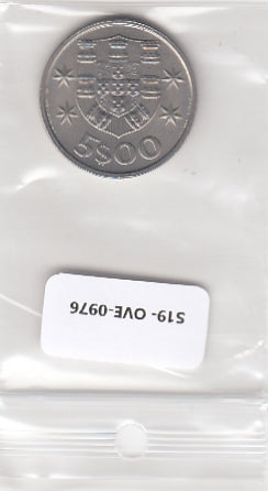 S19-OVE-0976 Portugal 5 Escudos 1980  KM591 UNC
