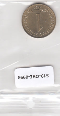 S19-OVE-0993 Austria 1 Schilling 1991  KM2886 XF
