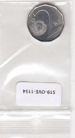 S19-OVE-1154 Tsjechische Republiek 2 Koruna 2001 J KM9 XF/UNC