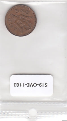 S19-OVE-1183 Barbados 1 cent 1973  KM10 VF