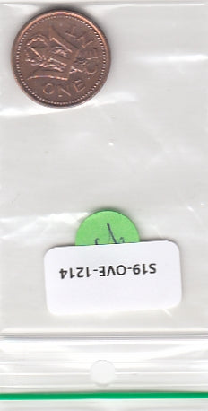 S19-OVE-1214 Barbados 1 cent 1995  KM10a VF/XF