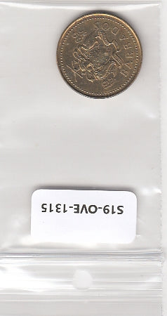 S19-OVE-1315 Barbados 5 Cents 1989  KM11 VF