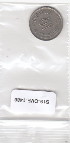 S19-OVE-1480 Singapore 10 Cents 1974  KM3 VF