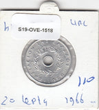 S19-OVE-1518 Greece 20 Lepta 1966  KM79 UNC