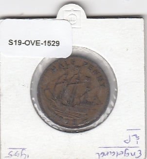S19-OVE-1529 Groot-Brittannië 1/2 Penny 1955 KM896 Zeer Fraai