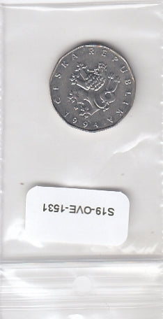 S19-OVE-1531 Tsjechië 2 Koruna 1994 ML KM9 ZG