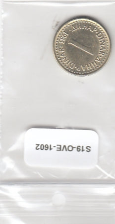 S19-OVE-1602 Joegoslavië 1 Dinar 1983 KM86 XF