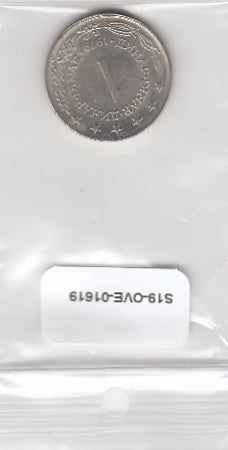 S19-OVE-1619 Joegoslavië 1 Dinar 1979 KM59 ZG