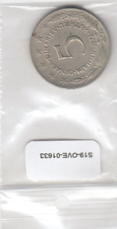 S19-OVE-1633 Yugoslavia 5 Dinara 1972  KM58 VF