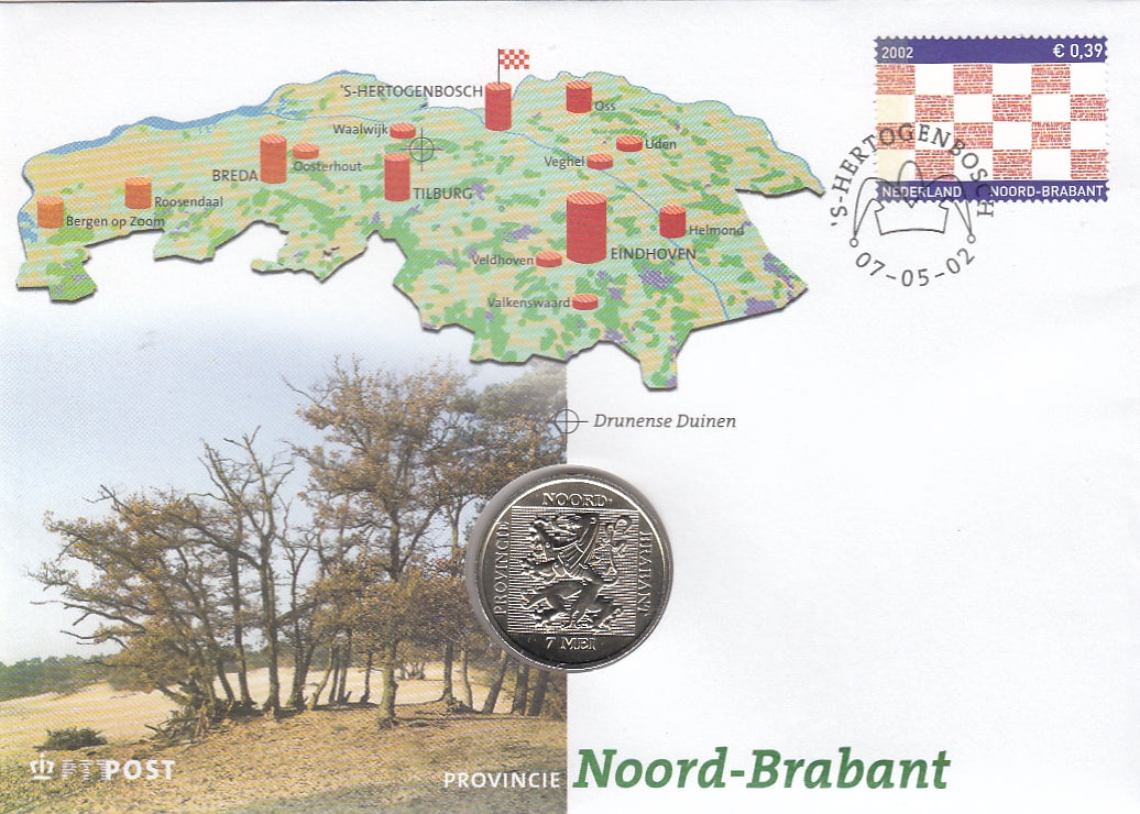S19-PEN-0005 Netherlands NumisLetter Province Noord Brabant 2002