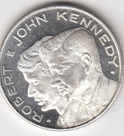 S19-PEN-0011 Germany Robert & John F Kennedy 1916-1963  1925-1968        Silver plated
