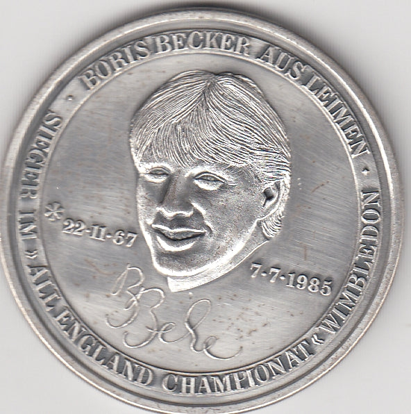 S19-PEN-0012 Duitsland Boris Becker Wimbledon 1985