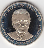 S19-PEN-0016 Duitsland Richard von Weizsäcker - Duitse Eenheid verzilverd