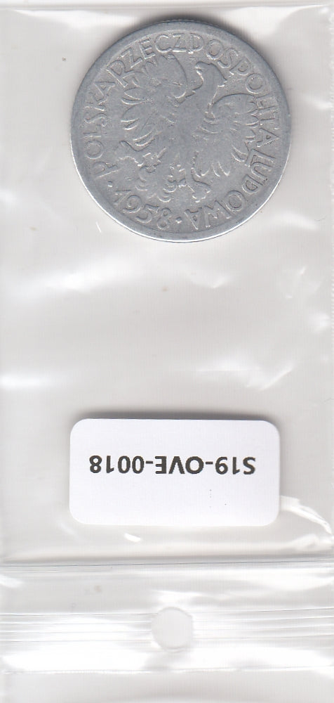 S19-POL-0018 Poland 2 Zlote 1958  Y46 FI/VF