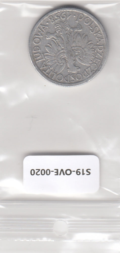 S19-POL-0020 Poland 2 Zlote 1958  Y46 FI/VF