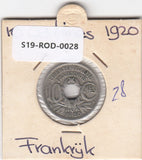 S19-ROD-0028 France 10 centimes 1920  KM843