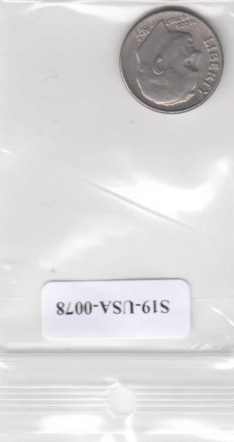 S19-USA-0078 Verenigde Staten 1 dime 1975 D KM# 195a VF Roosevelt Dime