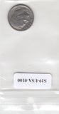 S19-USA-0100 Verenigde Staten 1 dime 1980 P KM# 195a VF Roosevelt Dime