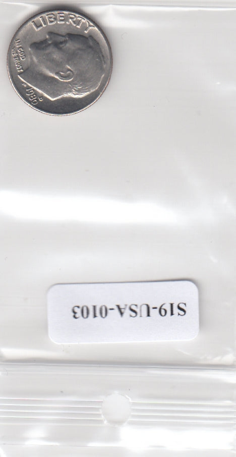 S19-USA-0103 Verenigde Staten 1 dime 1980 D KM# 195a VF Roosevelt Dime