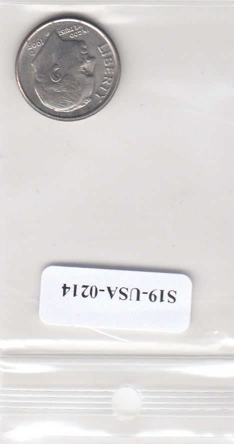 S19-USA-0214 Verenigde Staten 1 dime 1993 D KM# 195a VF Roosevelt Dime