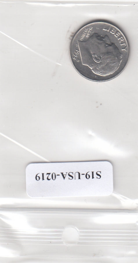 S19-USA-0219 Verenigde Staten 1 dime 1994 D KM# 195a XF Roosevelt Dime