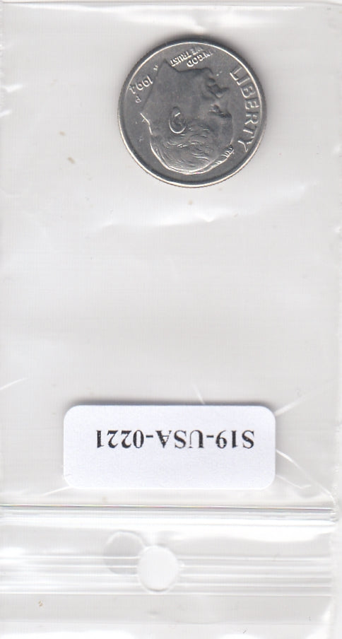 S19-USA-0221 Verenigde Staten 1 dime 1994 P KM# 195a XF Roosevelt Dime