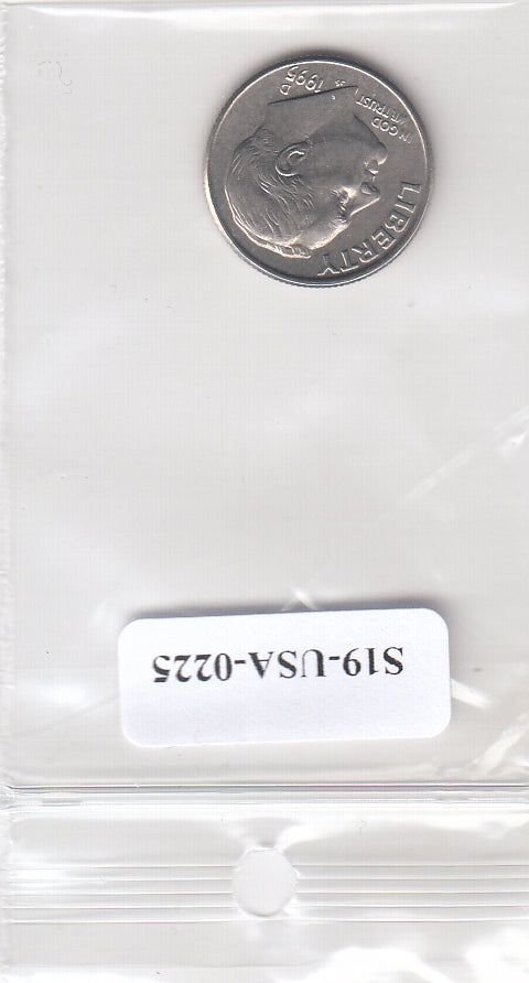 S19-USA-0225 Verenigde Staten 1 dime 1995 D KM# 195a UNC Roosevelt Dime