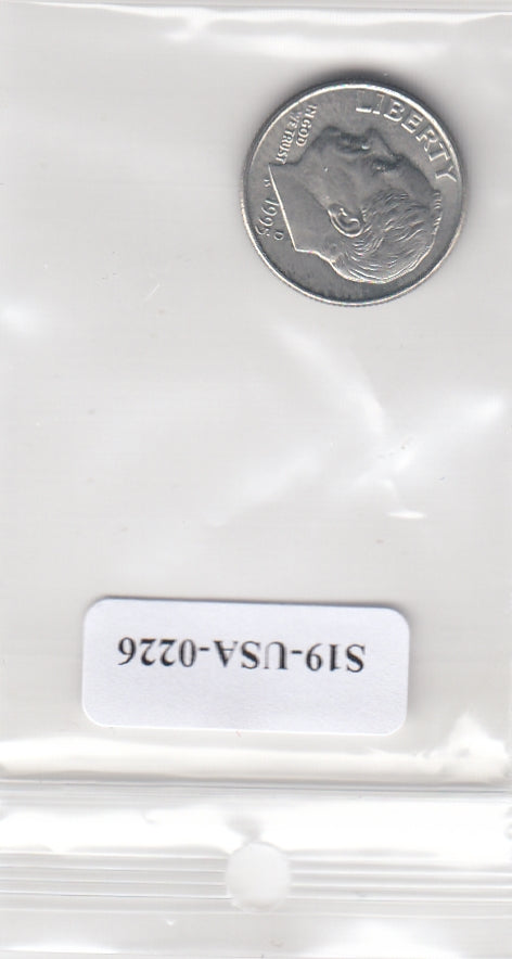 S19-USA-0226 Verenigde Staten 1 dime 1995 D KM# 195a UNC Roosevelt Dime