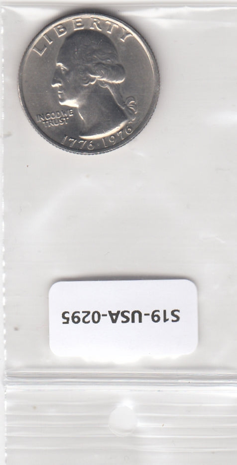 S19-USA-0295 Verenigde Staten ¼ dollar 1976 D KM# 204 UNC 200ste Verjaardag - Onafhankelijkheid van de VS