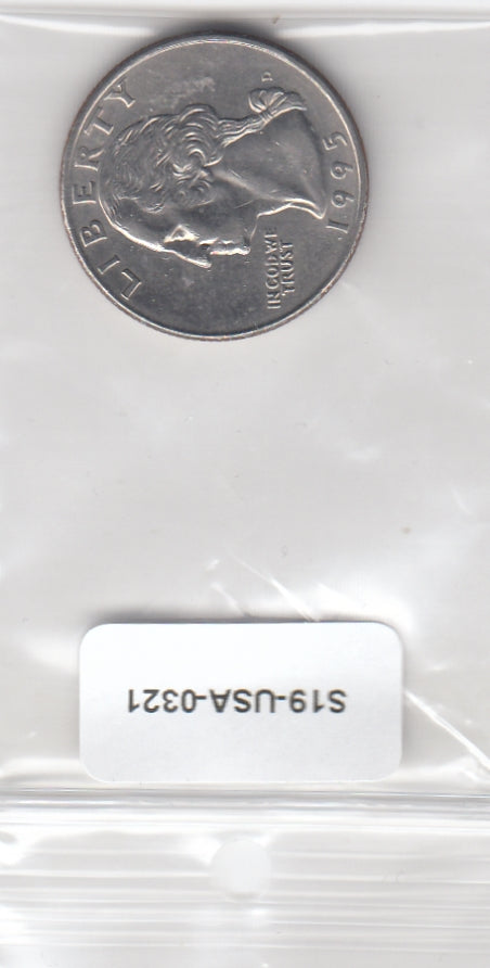 S19-USA-0321 United States 1/4 dollar 1995 D KM# 164a VF Washington Quarter