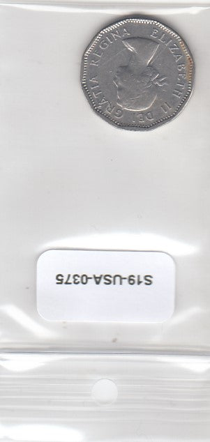 S19-USA-0375 Canada 5 Cents 1962   KM50A VF+