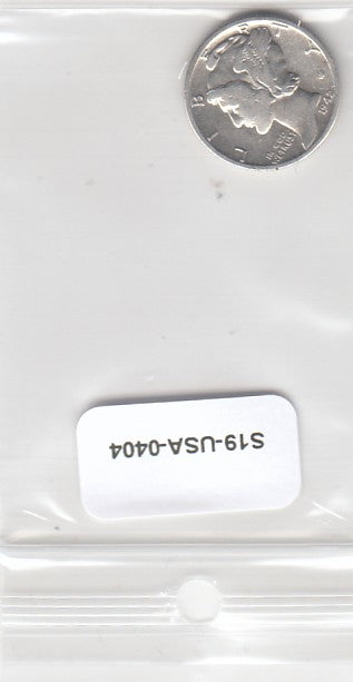 S19-USA-0404 United States Dime 1942 D KM140 VF ZILVER