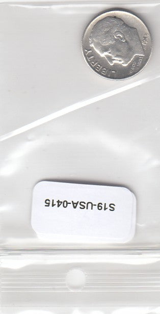 S19-USA-0415 Verenigde Staten Dubbeltje 1953 D KM195 ZG- ZILVER