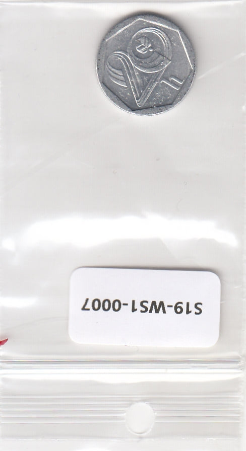 S19-WS1-0007-M06 CZech replublic 20 haleru VF 1993 KM2.1   Czech Mint