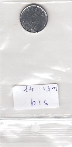 S19-WS1-0047-M14 Brazil 5 Centavos UNC 1986 KM601