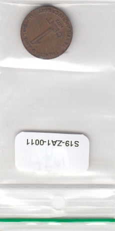 S19-ZA1-0011 Trinidad en Tobago 1 cent 1972  KM# 1 VF