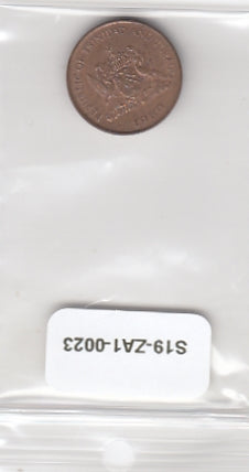 S19-ZA1-0023 Trinidad en Tobago 1 cent 1980  KM# 29 VF+