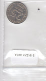 S19-ZA1-0074 Trinidad en Tobago 25 cents 1966  KM# 4 VF