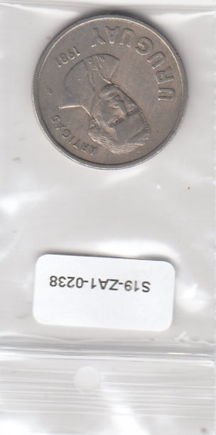 S19-ZA1-0238 Uruguay 10 Nuevo Peso 1981  KM79 VF
