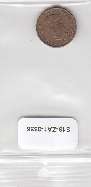 S19-ZA1-0336 Cayman Islands 1 Cent 1987  KM87 VF