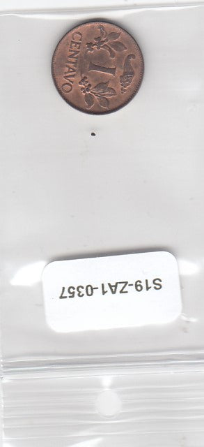 S19-ZA1-0357 Colombia 1 Centavo 1969  KM205a XF