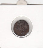 S2-G05-0002 Netherlands Holland 1/2 Duit VF+ 1808 KM75