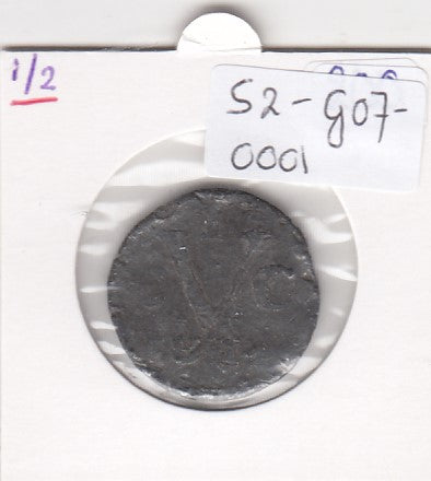 S2-G07-0001 Netherlands East Indies Java duit VF 1814 KM244   Tin!!!