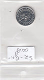 S2-G11-0018 Antilles 10 Cents UNC 1990 KM34